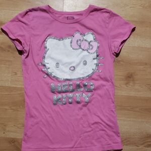 💜5/$25-Hello Kitty Sparkle Pink Tee